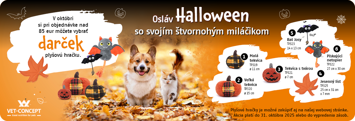 Osláv Halloween so svojím štvornohým miláčikom